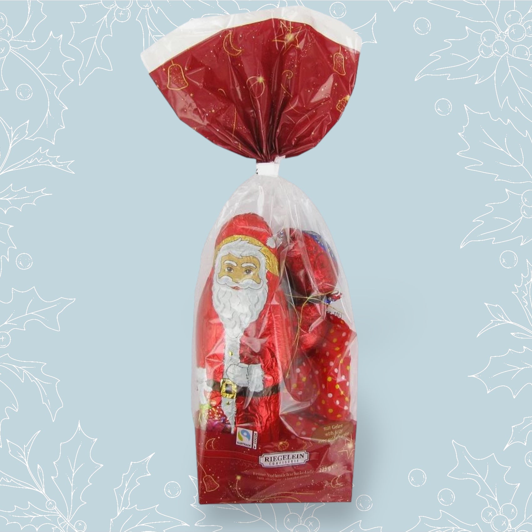 Sachet composition Noël en chocolat et confiserie - 225g (x1)