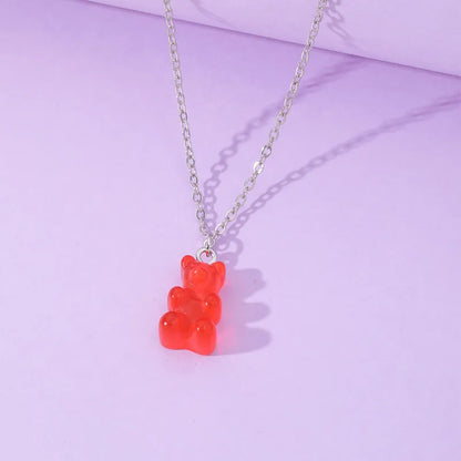 Collier ourson coloré pour enfants