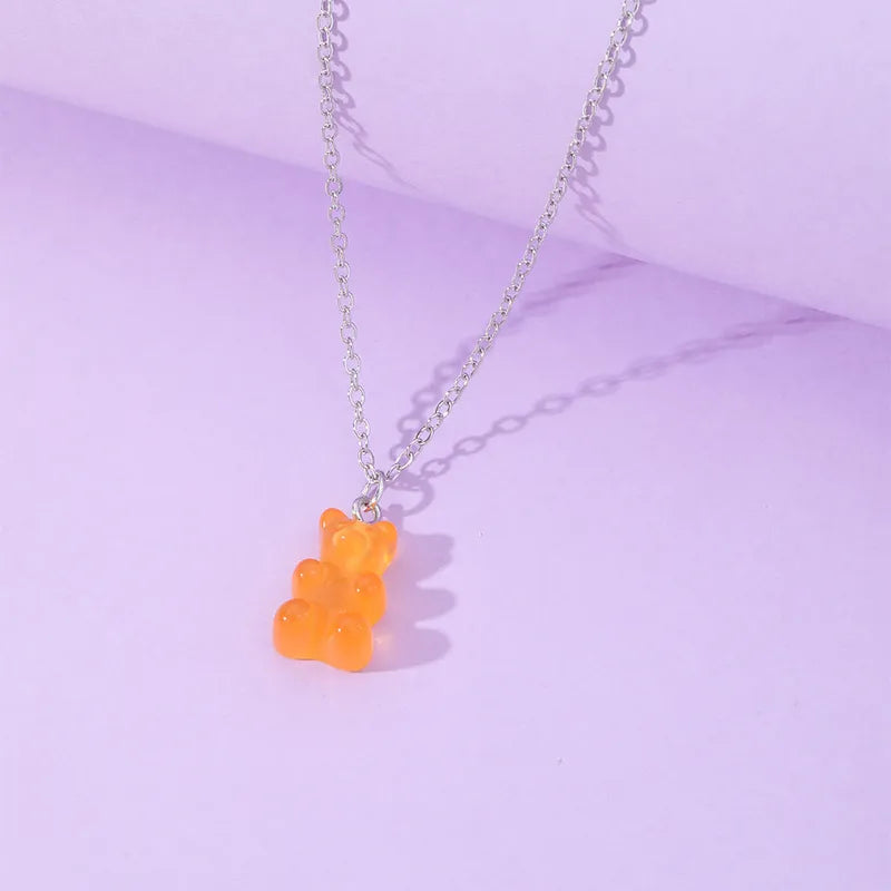 Collier ourson coloré pour enfants