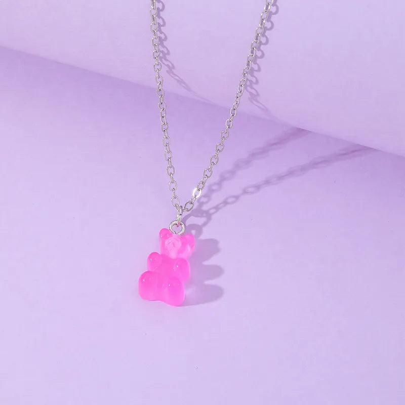 Collier ourson coloré pour enfants